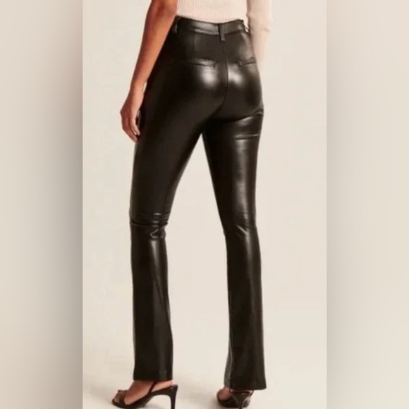Like New Abercrombie & Fitch Ultra High Rise Skinny Leather Pants - Picture 2 of 12